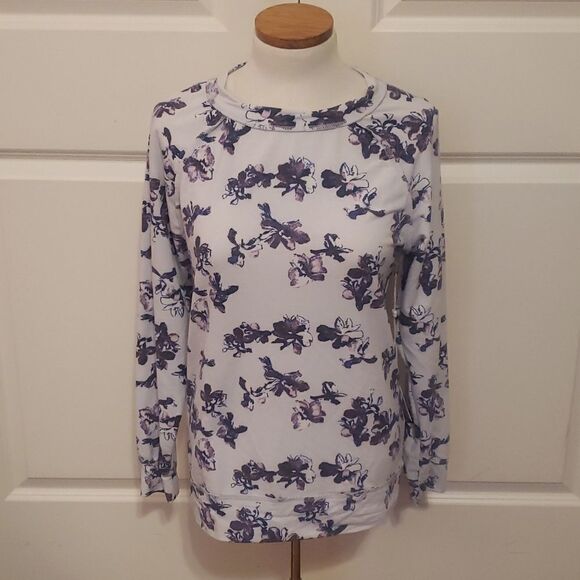 Caslon Womens Cozy Print Lena Floral‎ Sweatshirt Size XS NEW - Picture 2 of 6